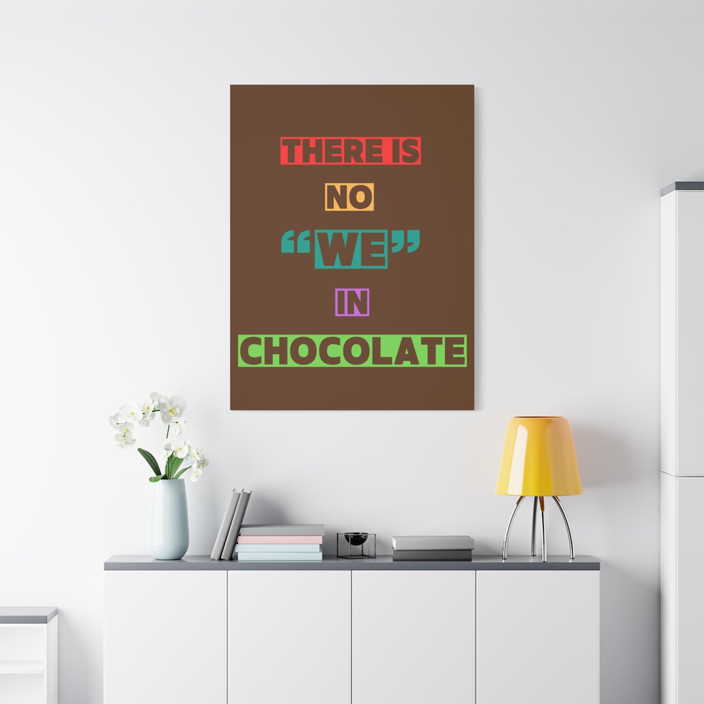 Chocolate Lovers Wall Art, Fun Kitchen Decor, Gift for Foodies, Unique Home Accent, Art Print for Chocolate Lovers
