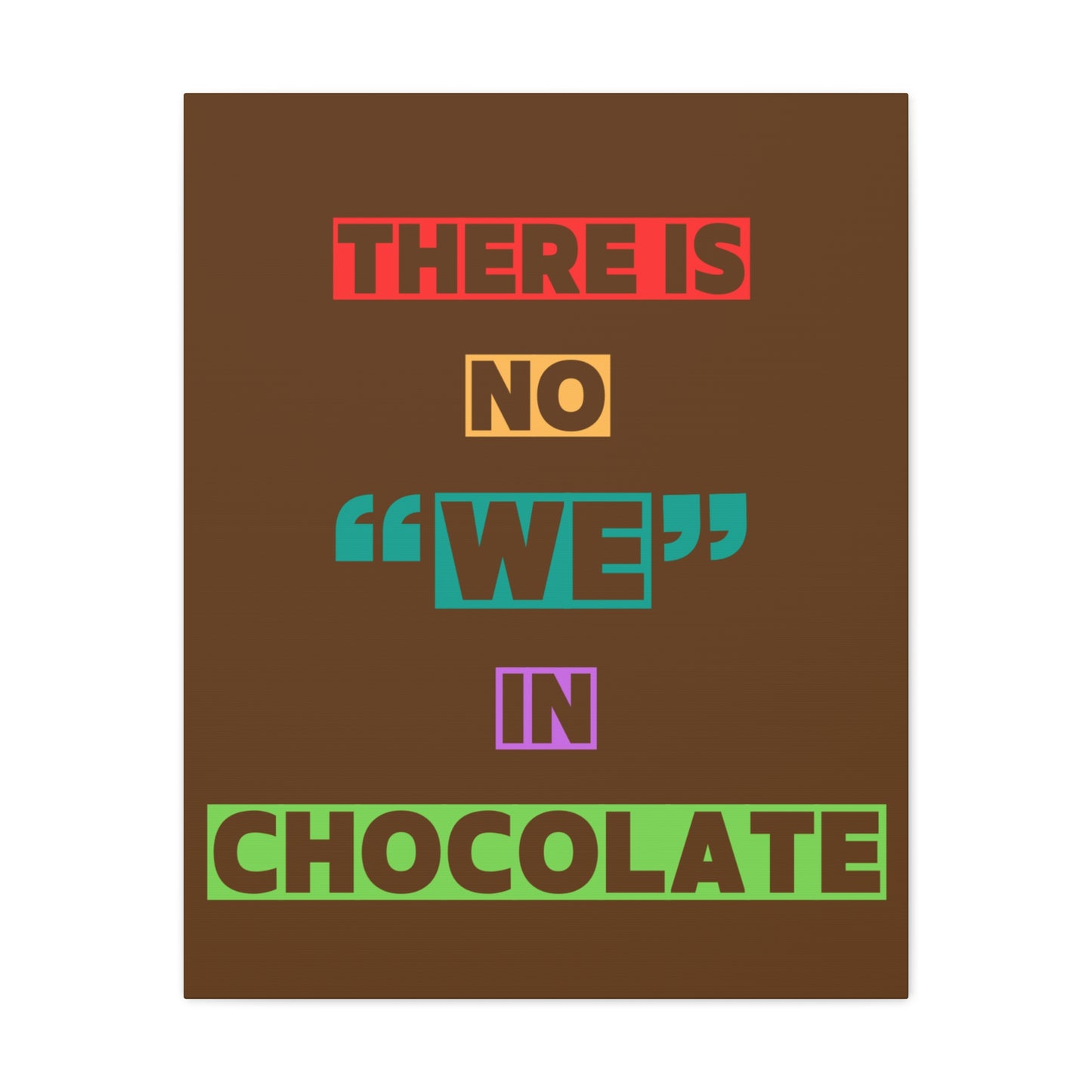 Chocolate Lovers Wall Art, Fun Kitchen Decor, Gift for Foodies, Unique Home Accent, Art Print for Chocolate Lovers