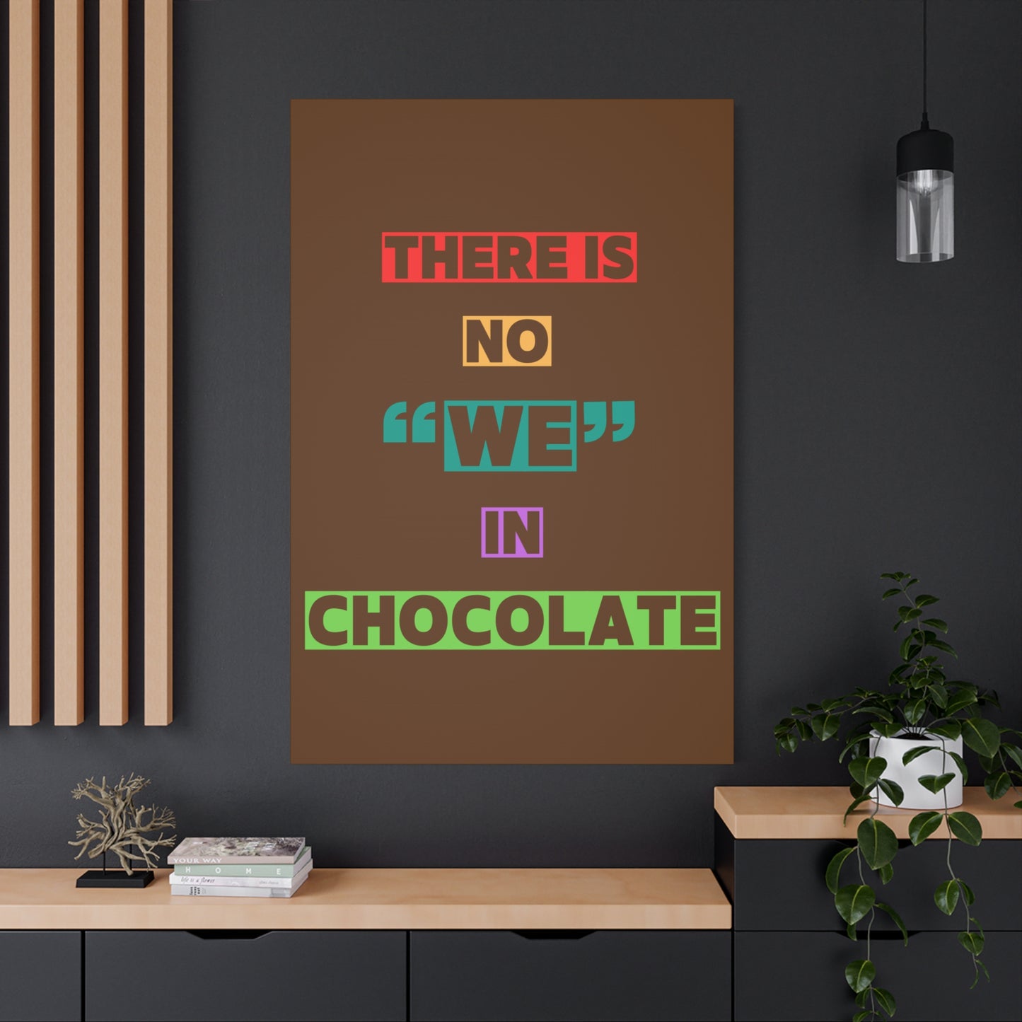 Chocolate Lovers Wall Art, Fun Kitchen Decor, Gift for Foodies, Unique Home Accent, Art Print for Chocolate Lovers